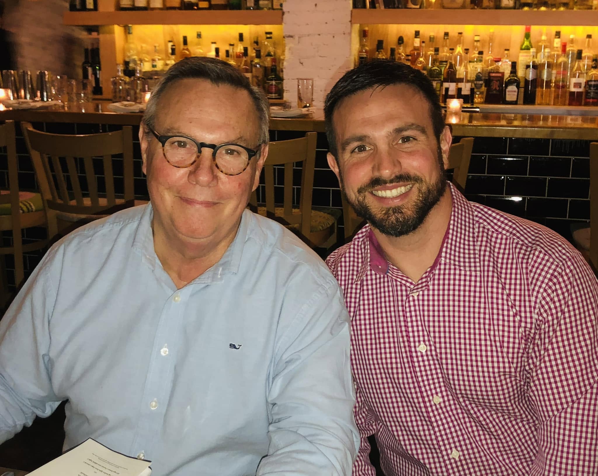 Greg Califano with his father