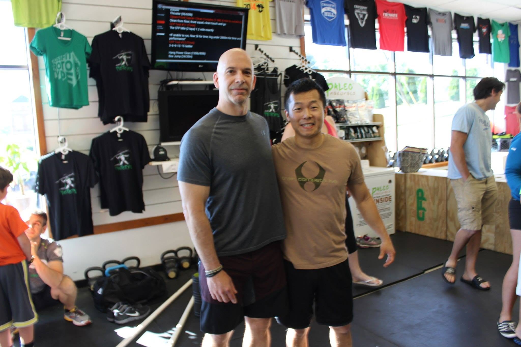 Jay Chung with fellow member Todd at a 2014 internal competition