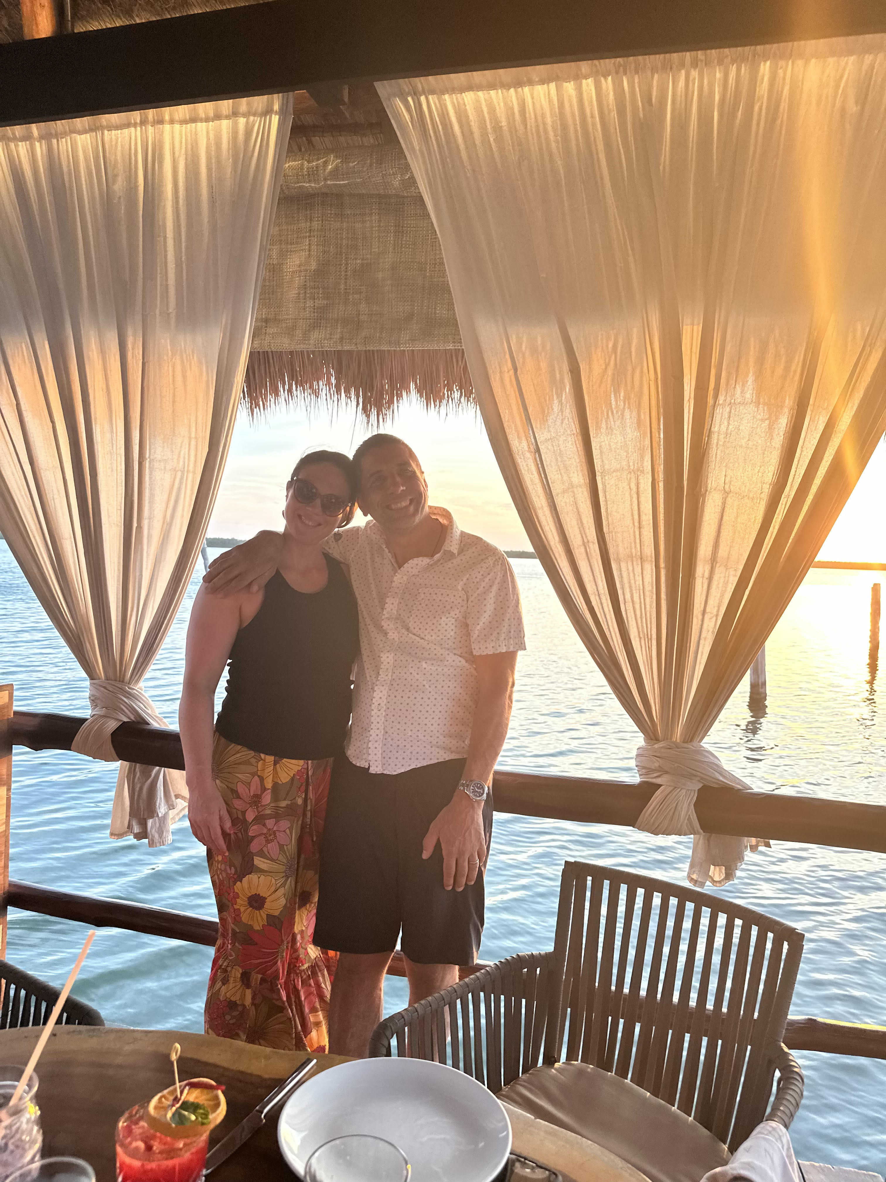 Dr. Annie Powell and Dr. Dennis Paoloni on vacation
