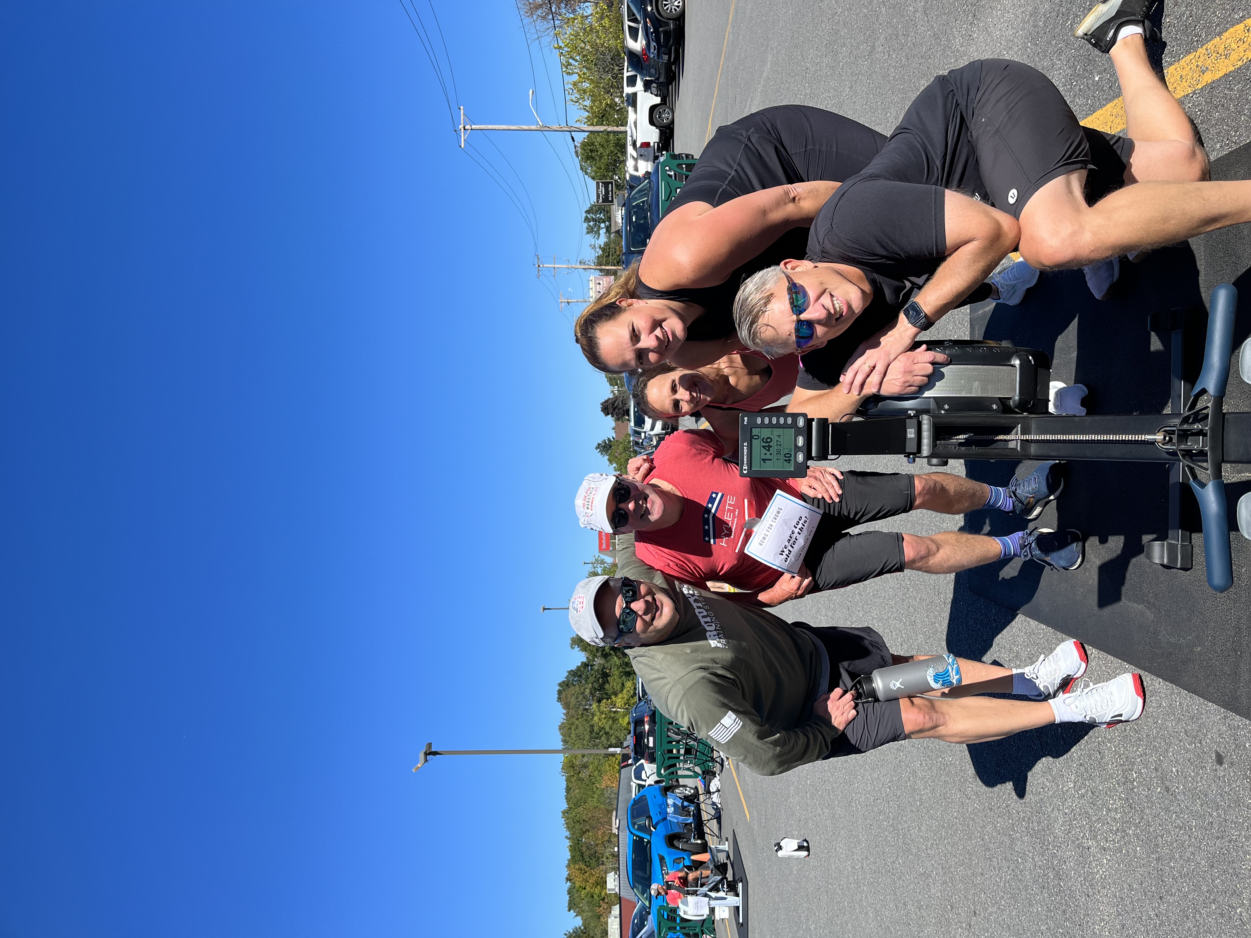 Carl and Jackie Donadio's team at a Row for Westborough event