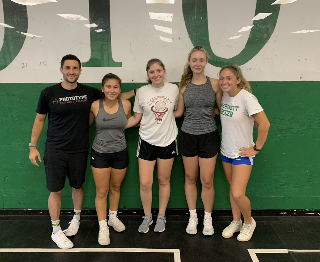 Steve Cimino with youth athletes he trains at Prototype