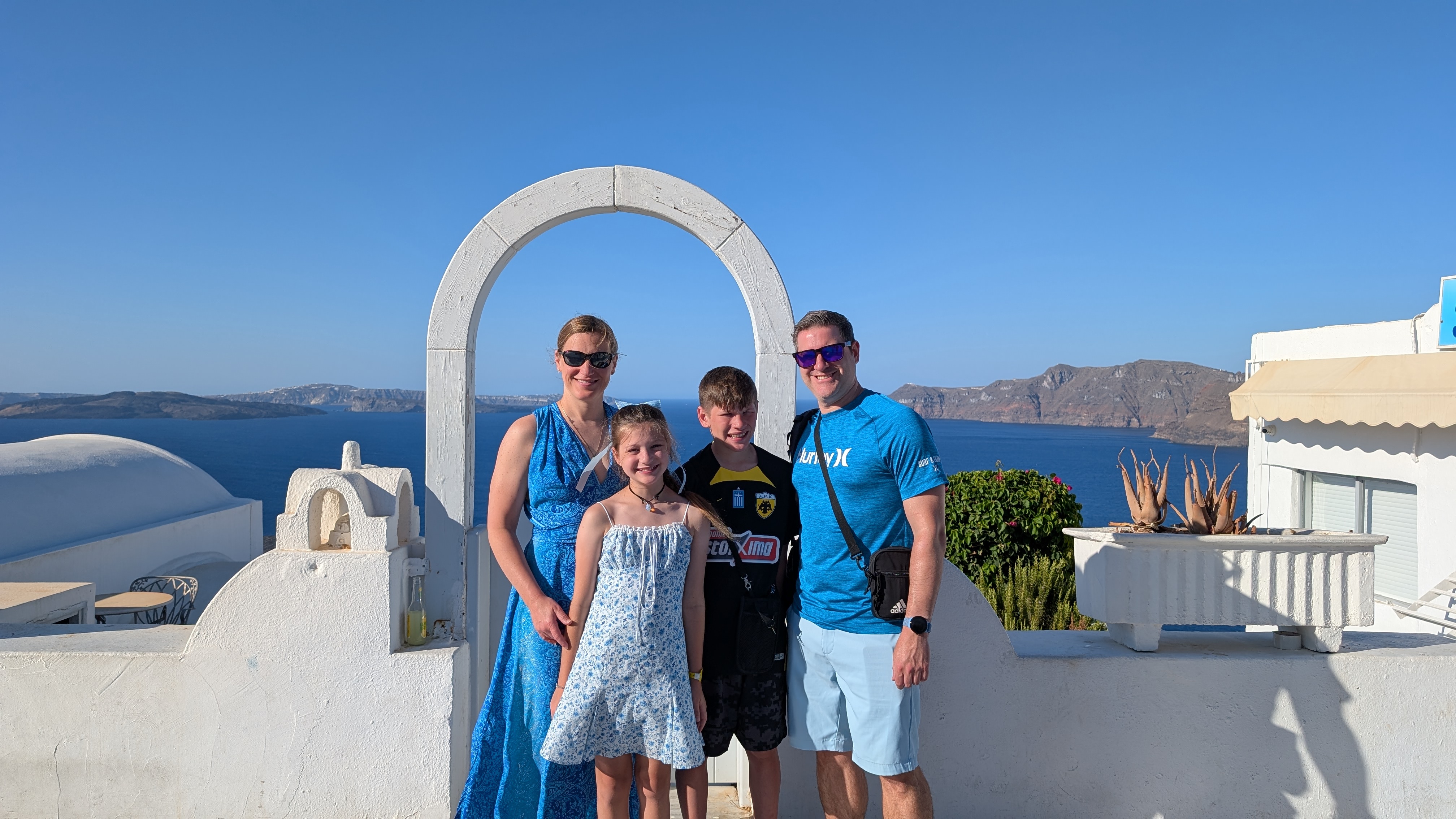 Greg and Ala Cusato with their kids Enzo and Idalia