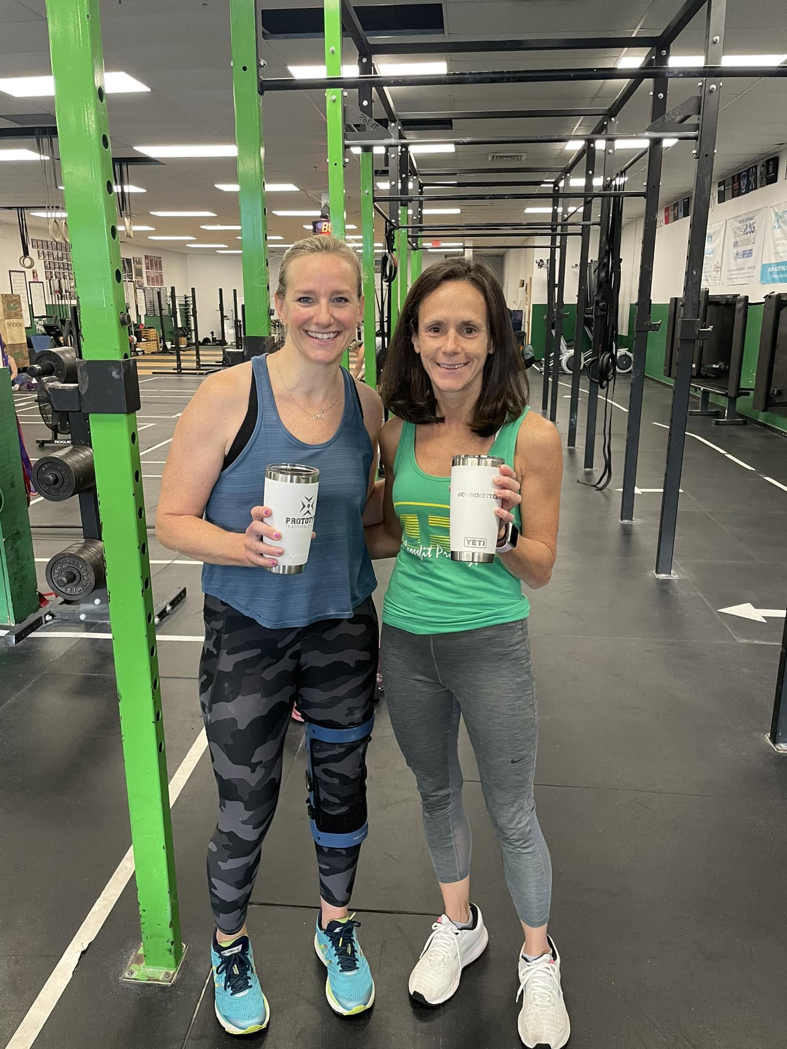 Coreen Williamson and Jackie Donadio with their Committed Prototype Yetis