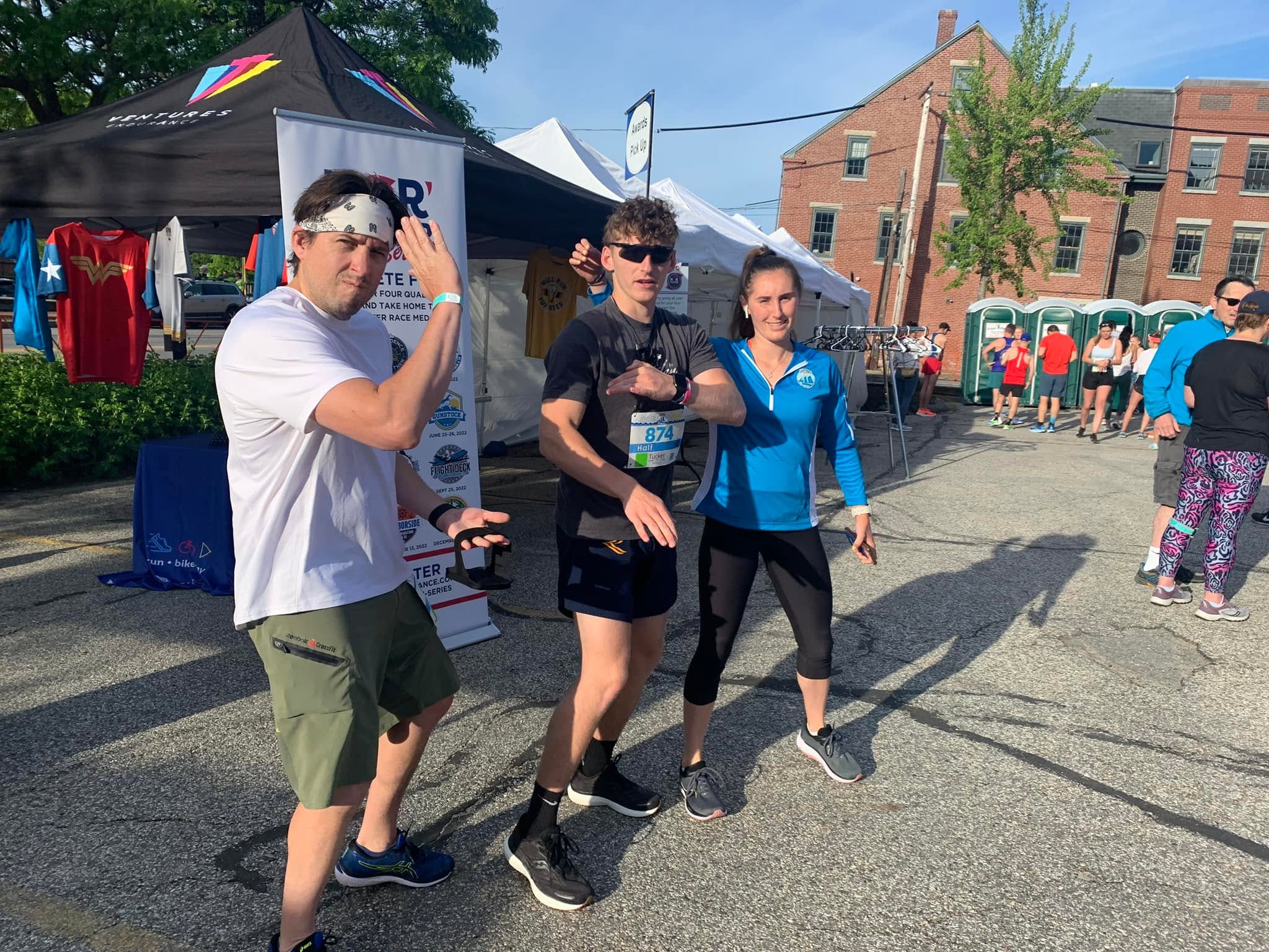 Jay Clancy before a half marathon in Portland