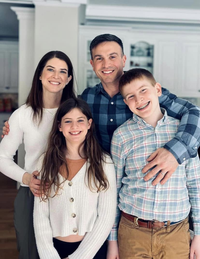 Greg Califano with his family