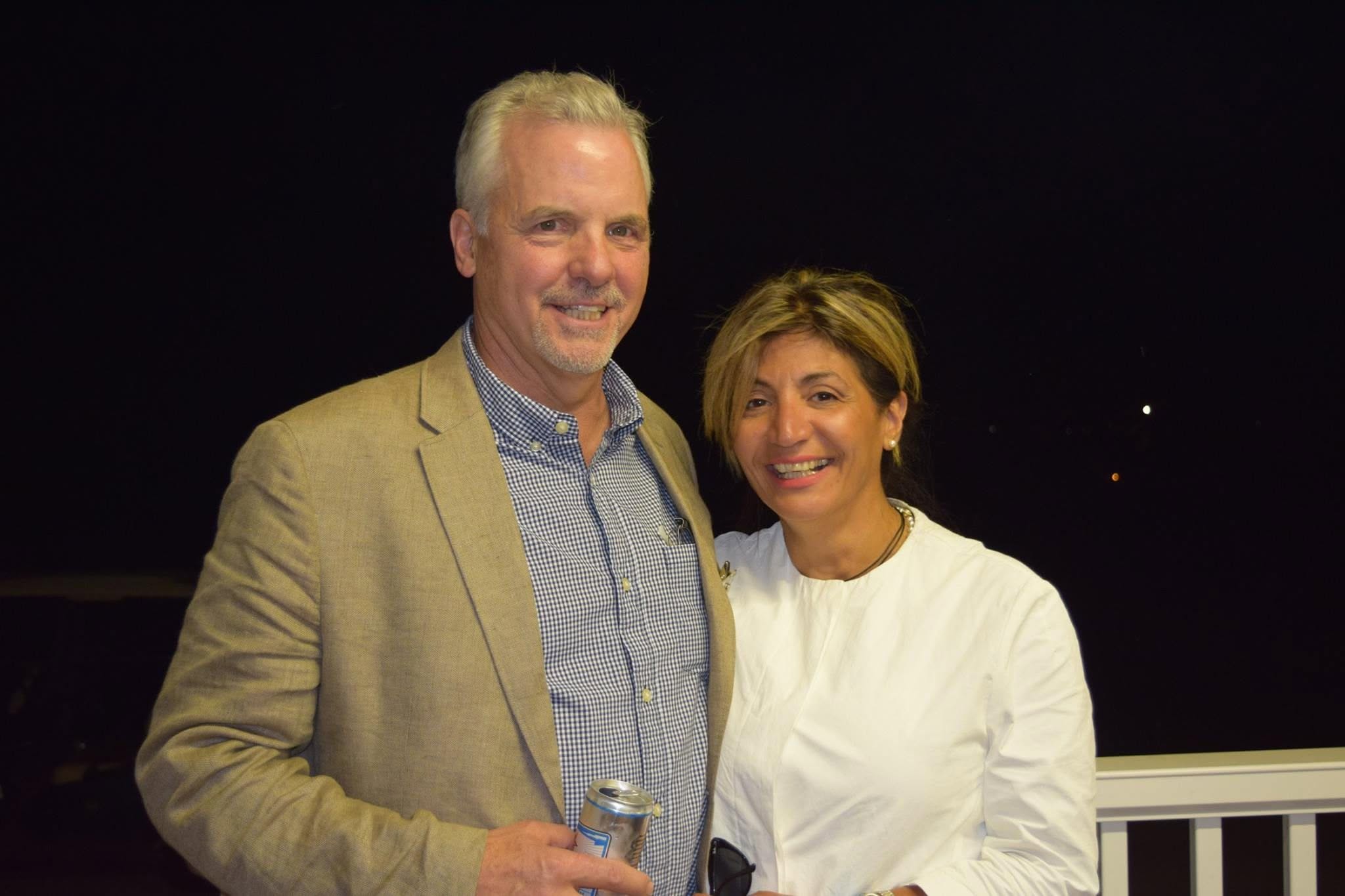 Pete Russo and his wife Afsie