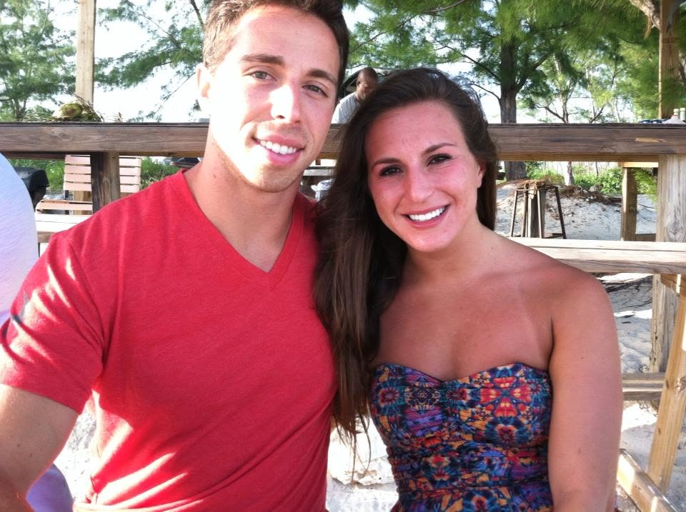 Erin and me in the Bahamas, 2013 — the same trip where Steve proposed to Jackie