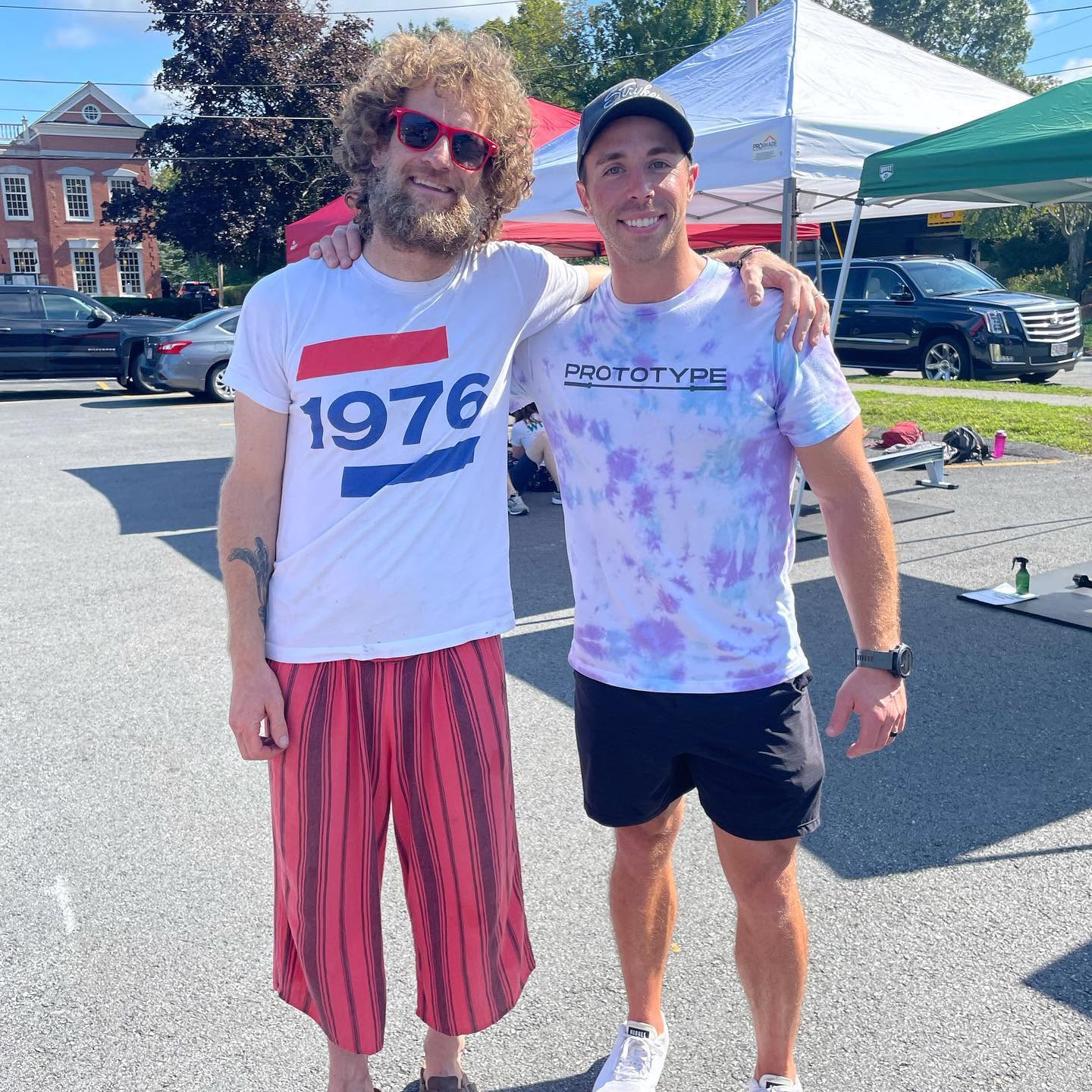 Mike Collette with Chad Urmston at the 2022 Row For Crows event