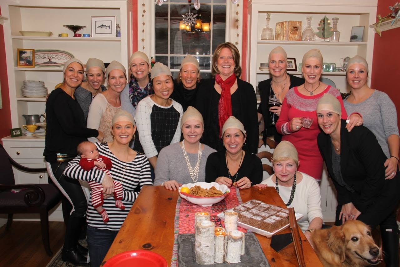 Kathy Bridge and fifteen Prototype women at Jean's 2014 party