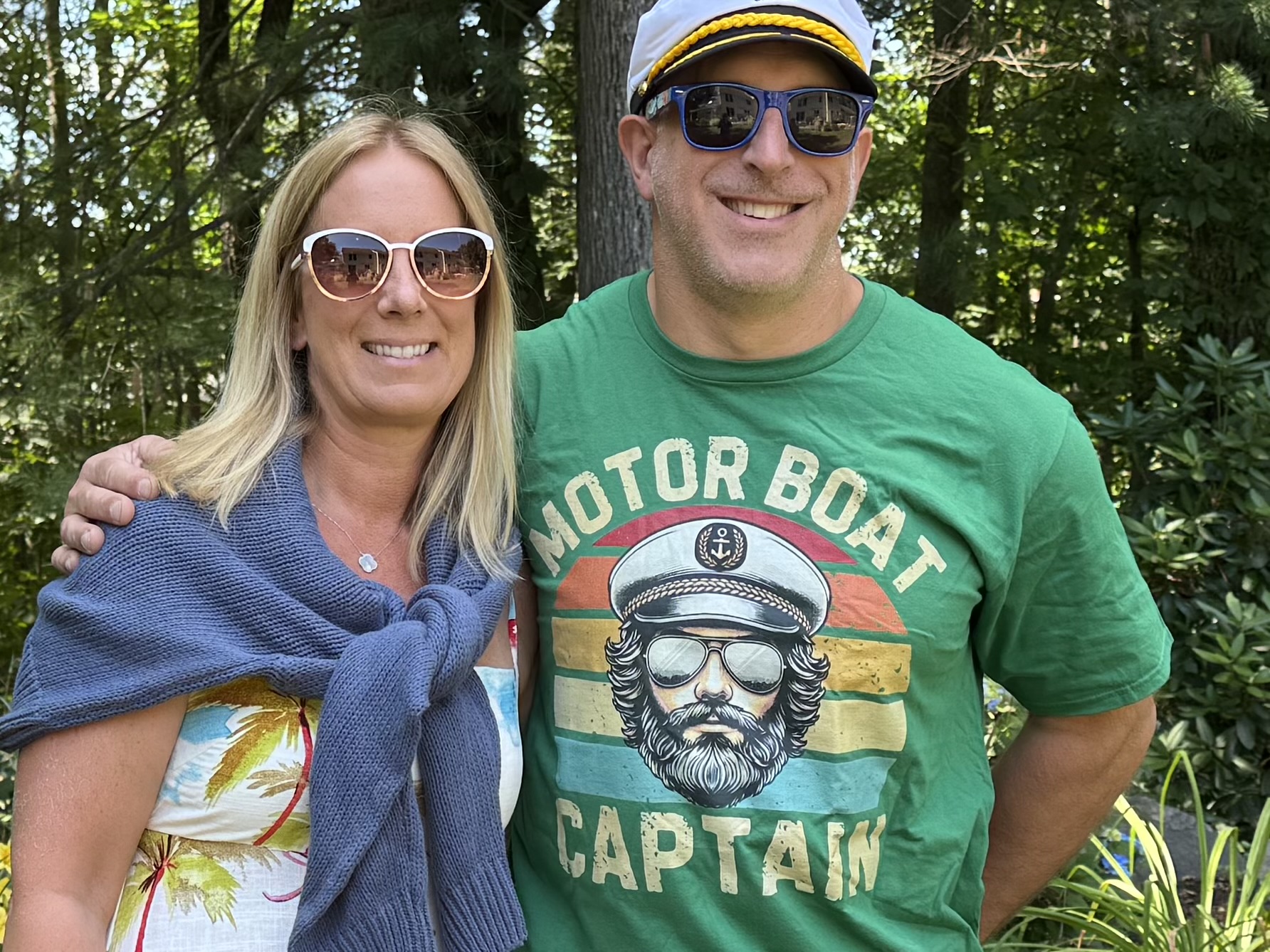 Mark Higgins and his wife