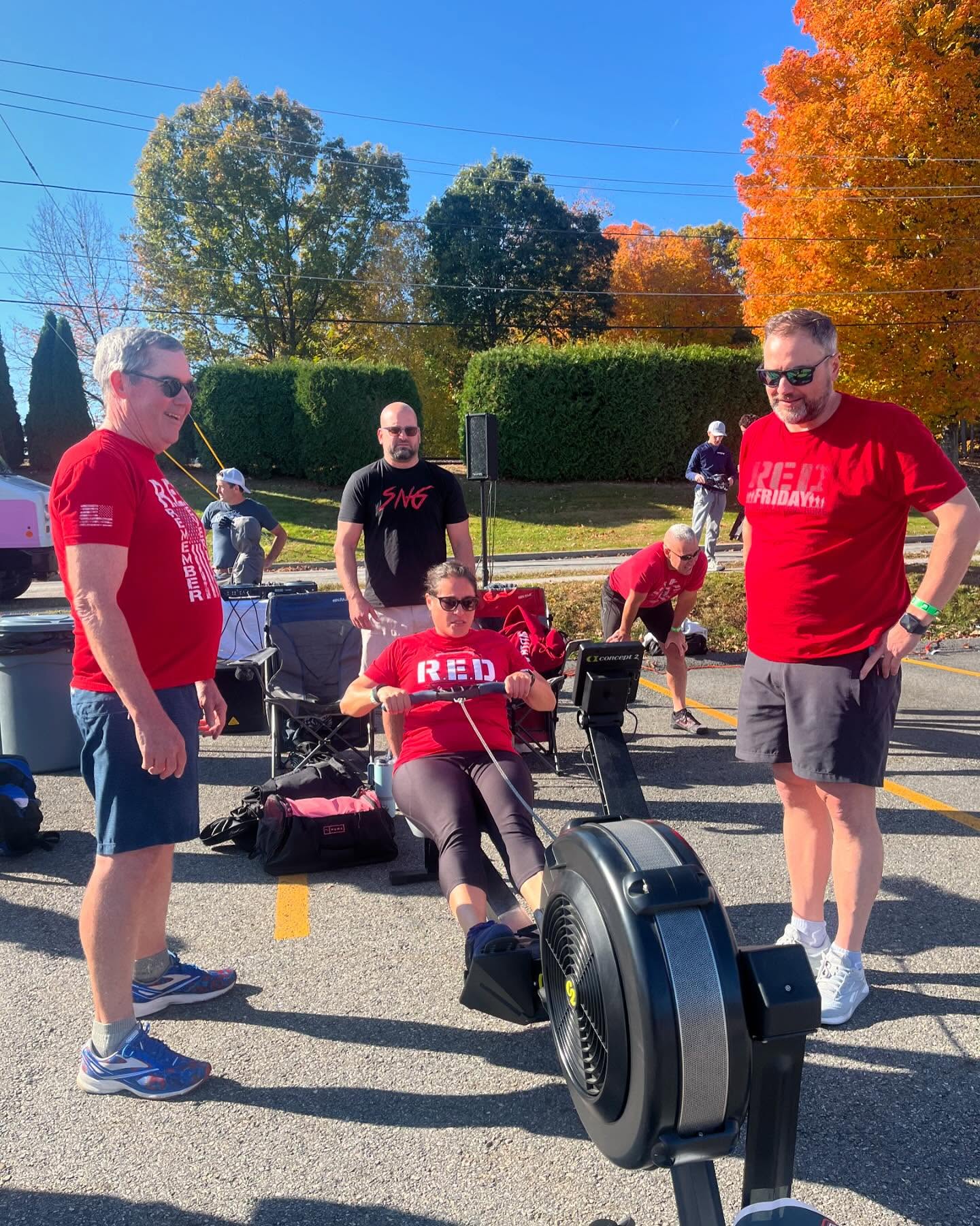 Carla Lopez with 7AM crew at Row For Westborough