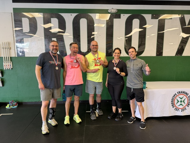 Carla Lopez with Rob, Mark and Damon at the 2026 Prototype Liftoff