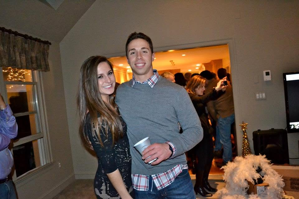 Erin and me at her family's annual holiday party, 2012 — the night I was introduced as her boyfriend