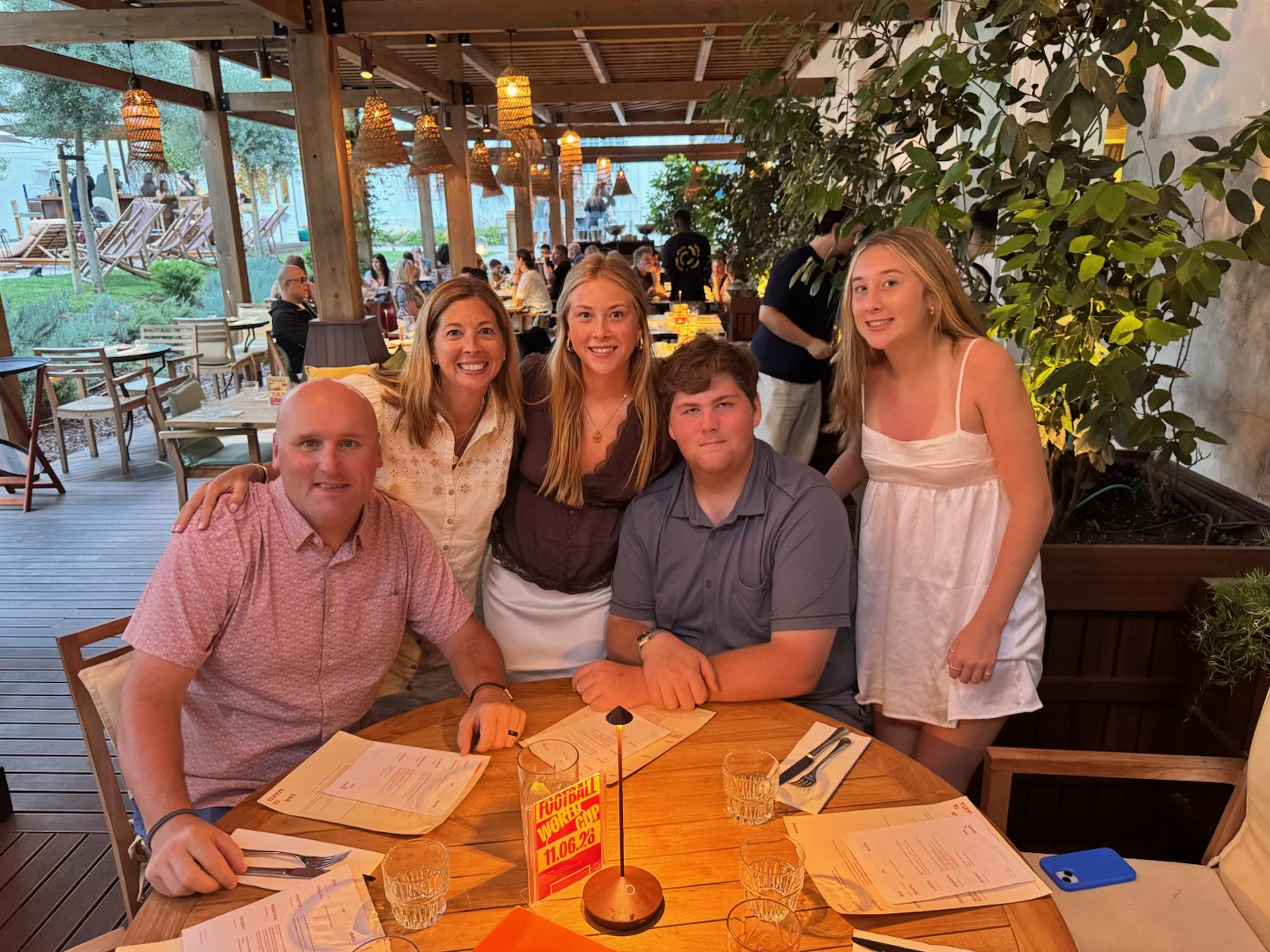 Beth Queenan with her family: husband Chris and children Caroline, Jack, and Emily.
