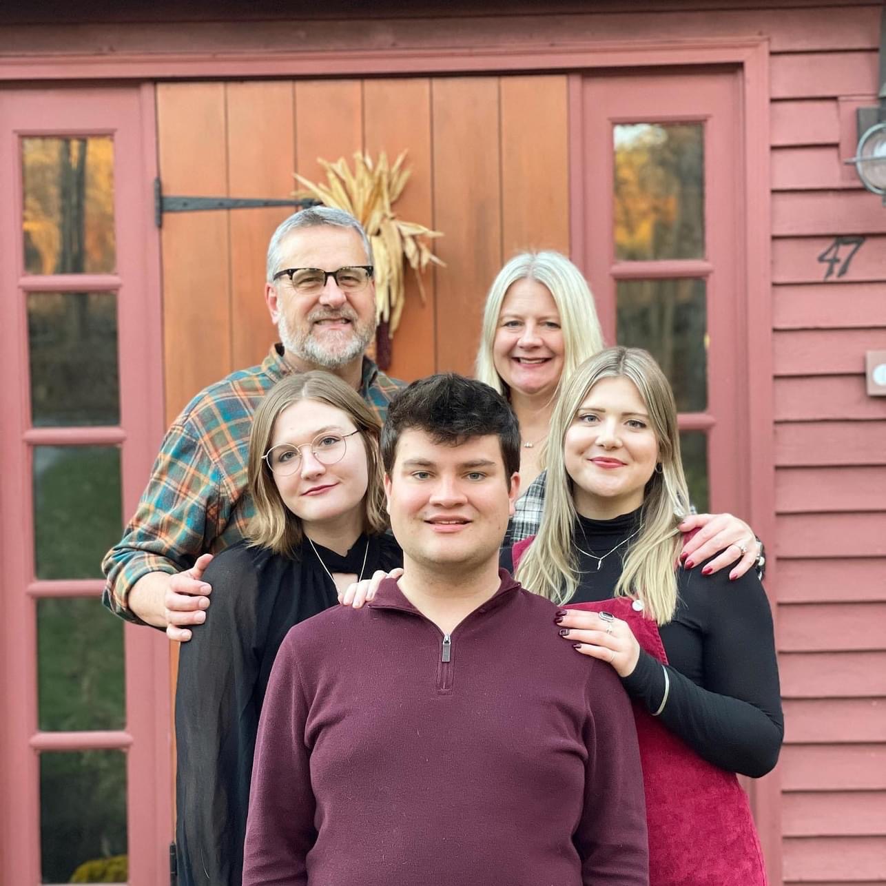 Lisa Scarlett with her family