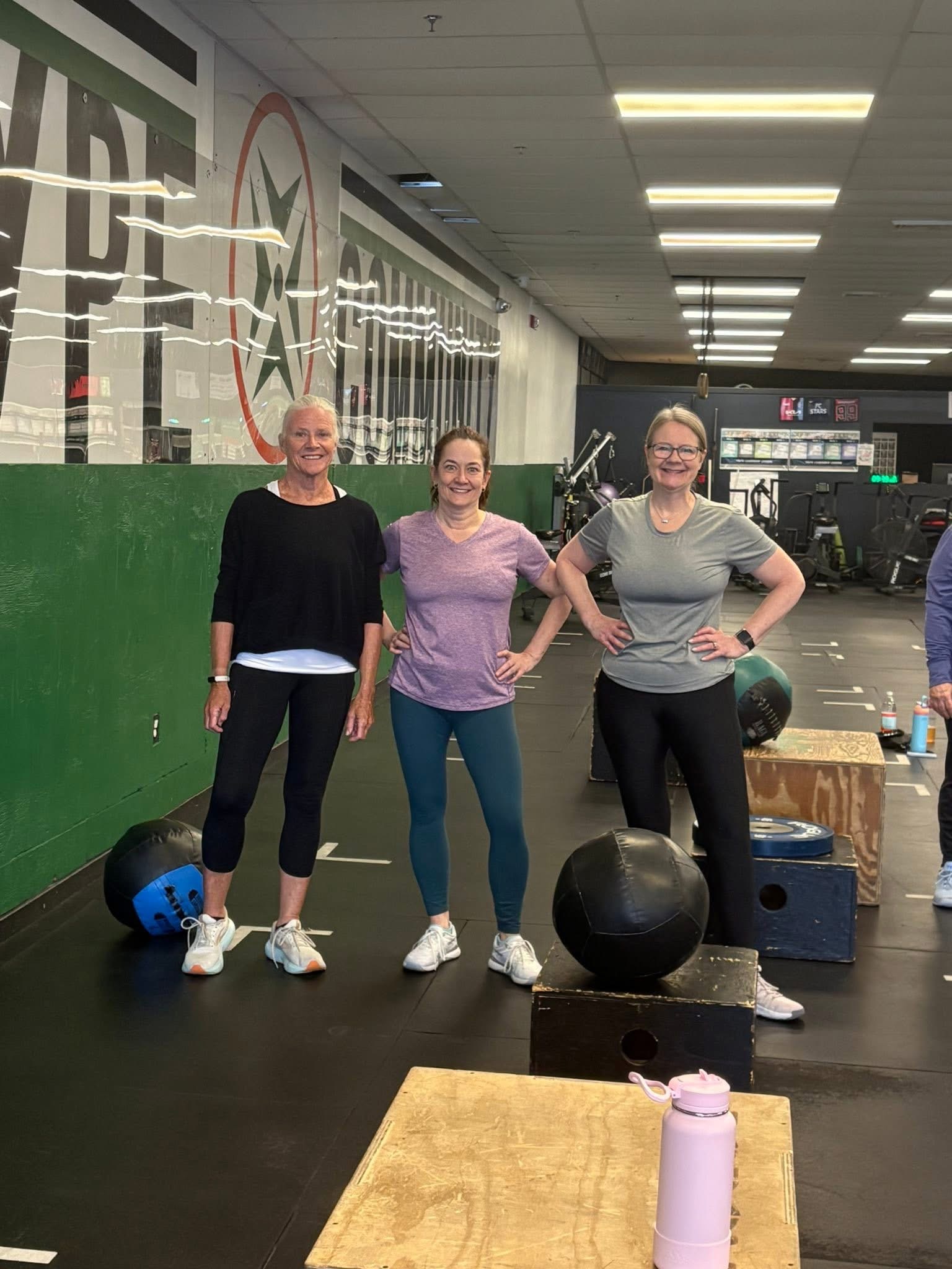 Jean, Maureen and Lisa Scarlett after class at Prototype Training Systems