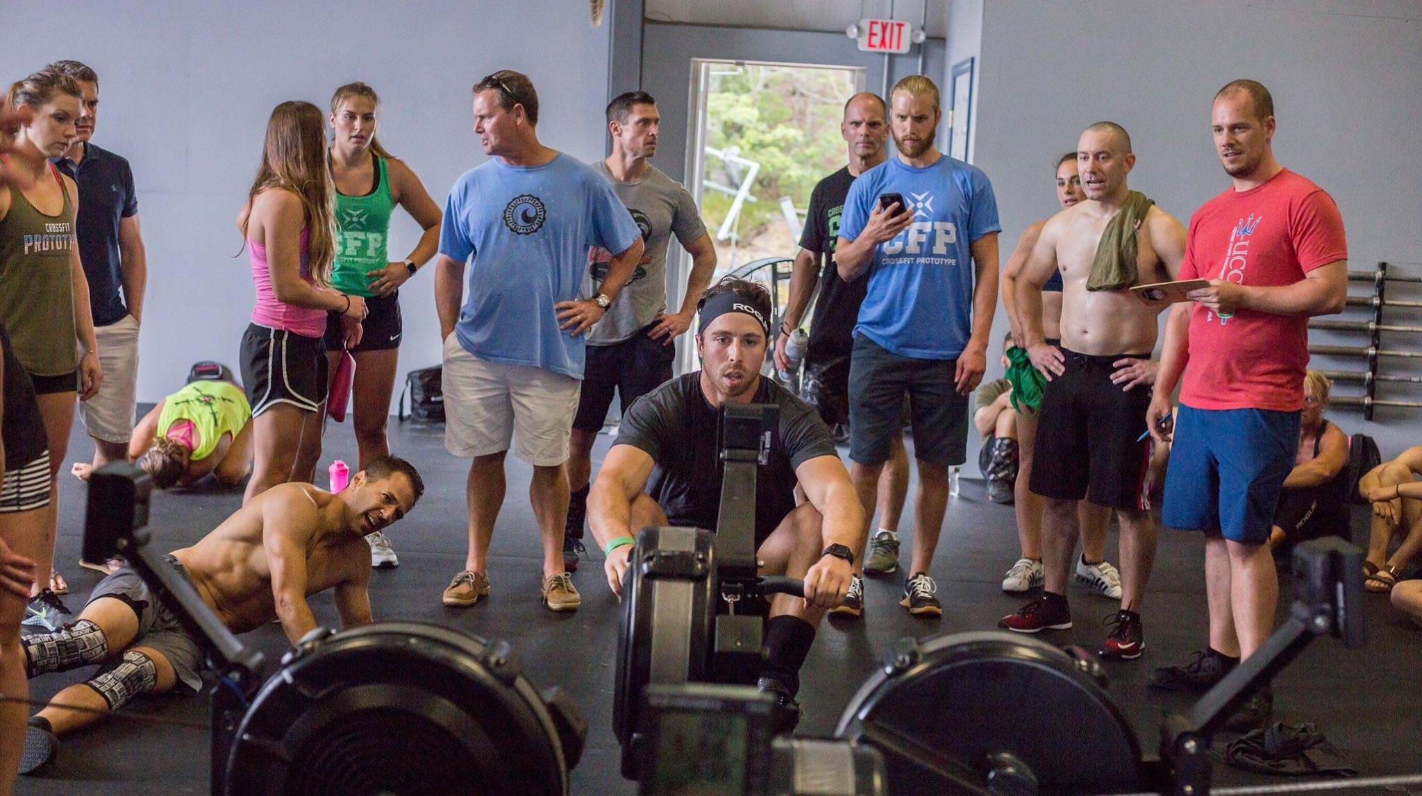Me competing at Battle of the Ages, 2017, with Erin in the background