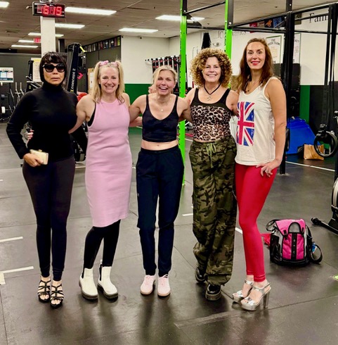 Rebecca and the 6am crew at a WOD-O-WEEN workout