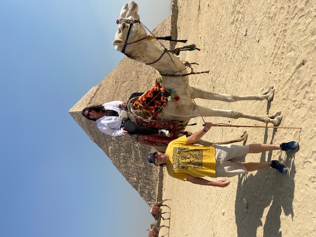 Jay and Heather Clancy on vacation in Egypt