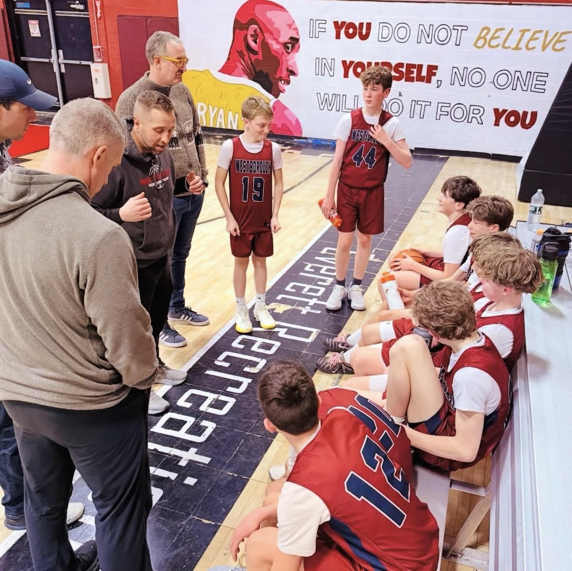 Pat LaCroix coaching youth basketball as president of Westborough Youth Basketball