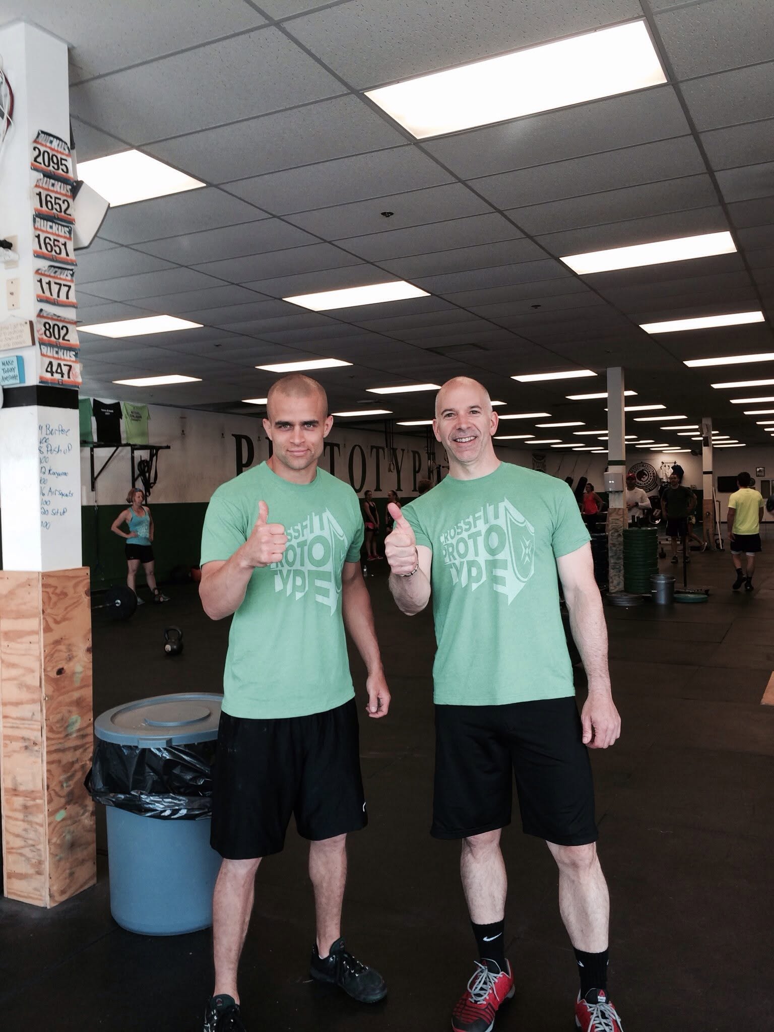 Coach Brian Zancewicz and Todd Kinsman at Prototype in 2014