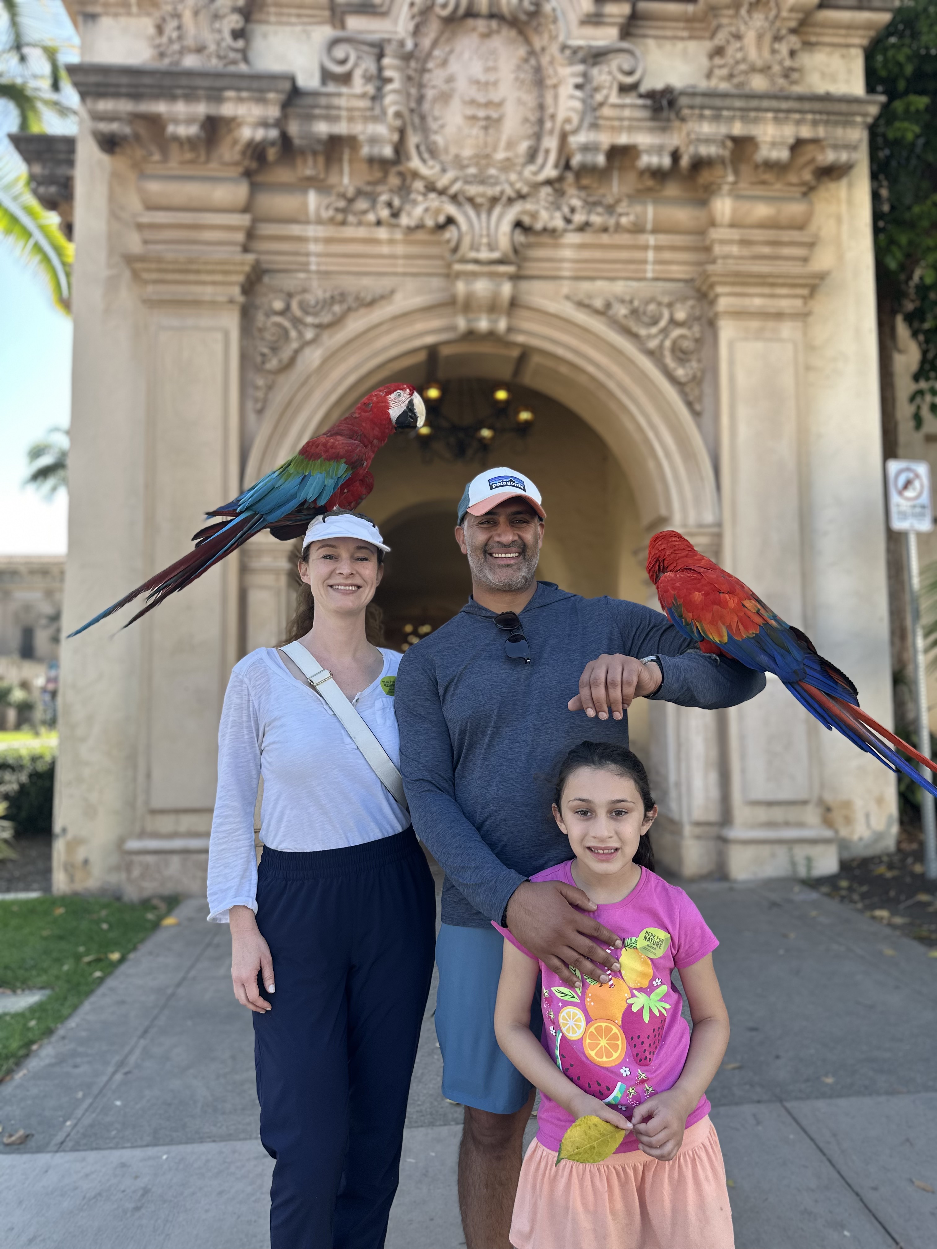 AT with his family on vacation