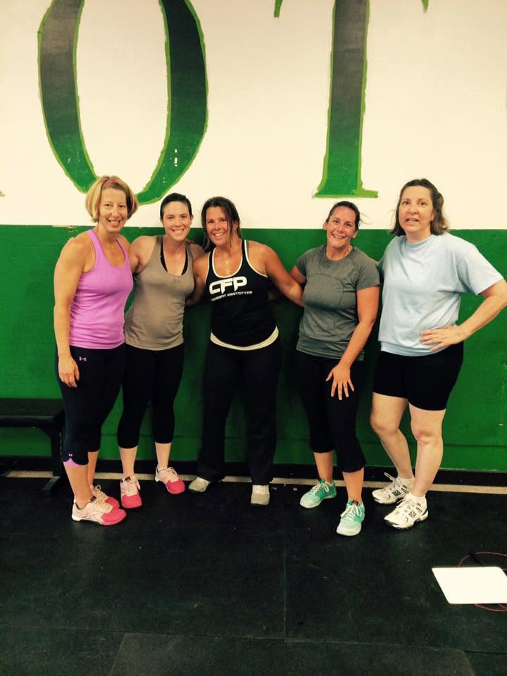 Annie Powell with Liz Nasser, Jess Clancy and Heather at Prototype in 2015