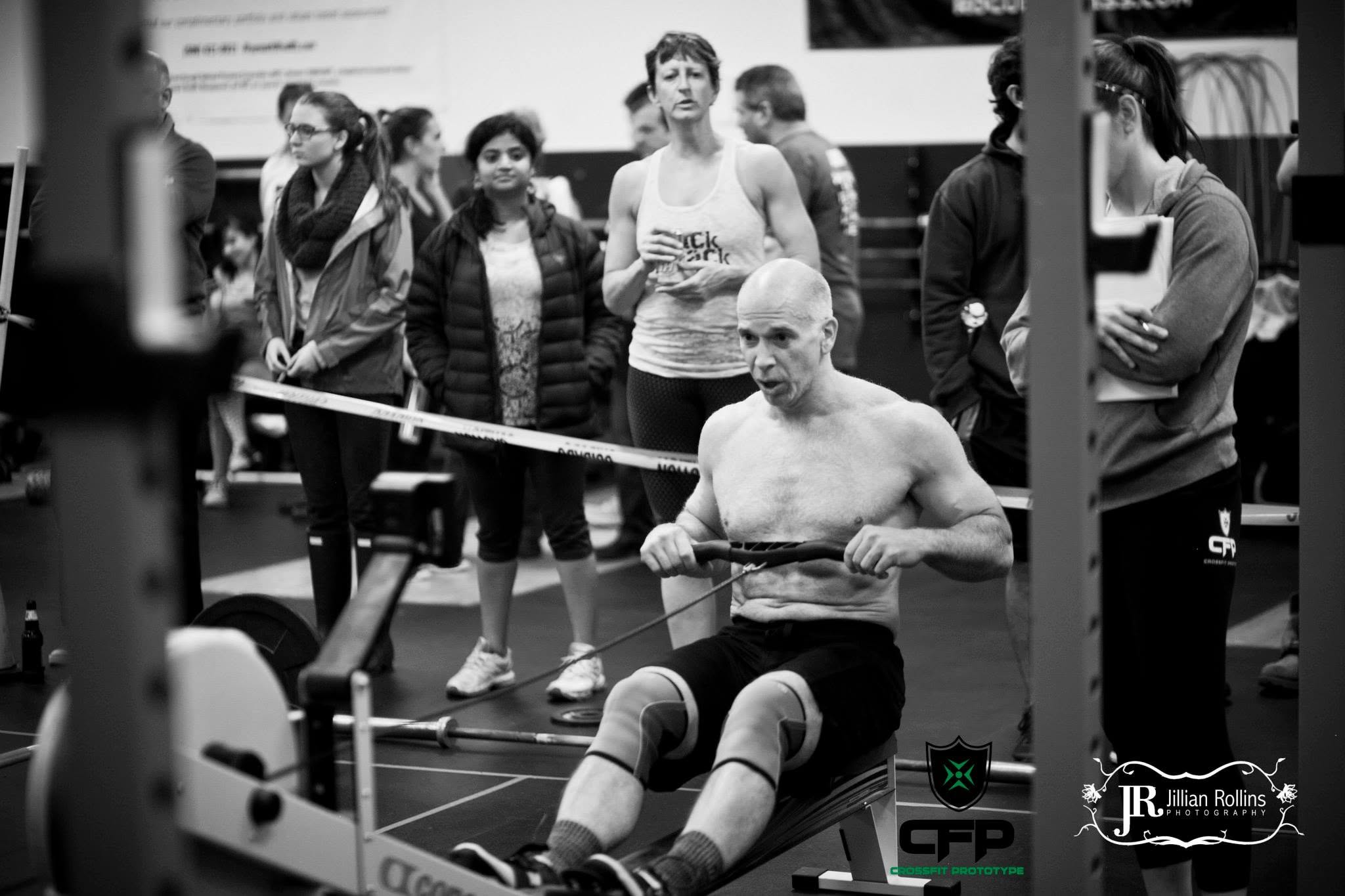 Todd Kinsman competing in the 2015 Prototype Open with Peg cheering in the background