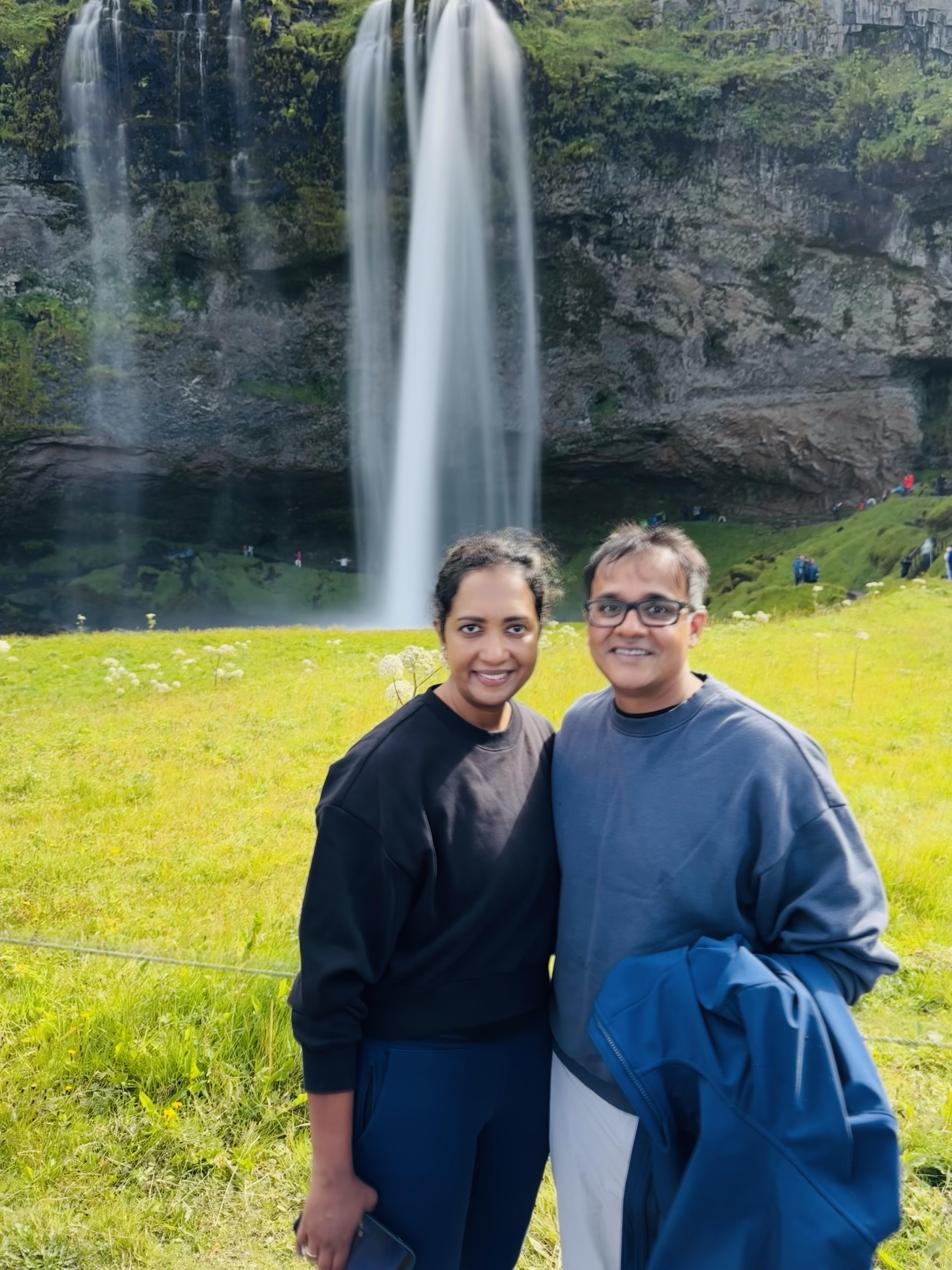 Deepak Mohan and his wife