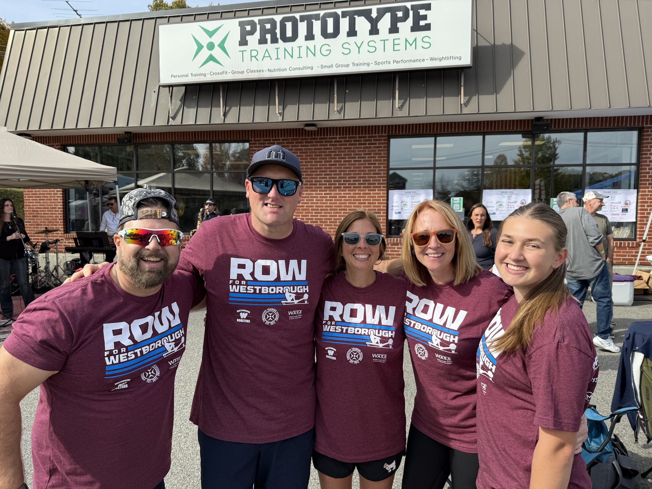 Beth and her team at Prototype's Row for Westborough fundraiser, 2025.