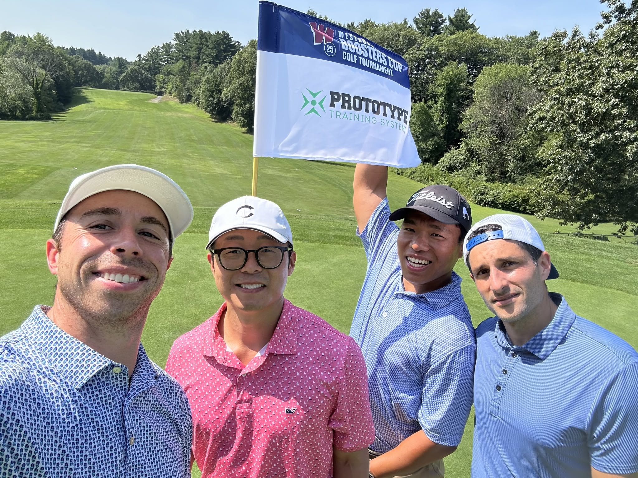 Mike, Jay, Alvin and Steve at the 2025 Westborough Boosters Golf Tournament