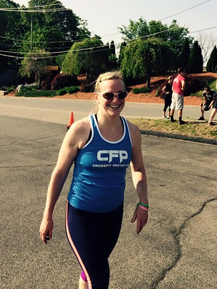 Coreen Williamson in an original CrossFit Prototype tank in 2013